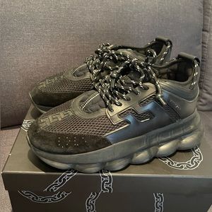 Versace Men’s Chain Reaction Caged Sneakers